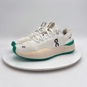 On The Roger Pro Swiss Engineering Women Size 7 48.98047 White Green Mint Shoes